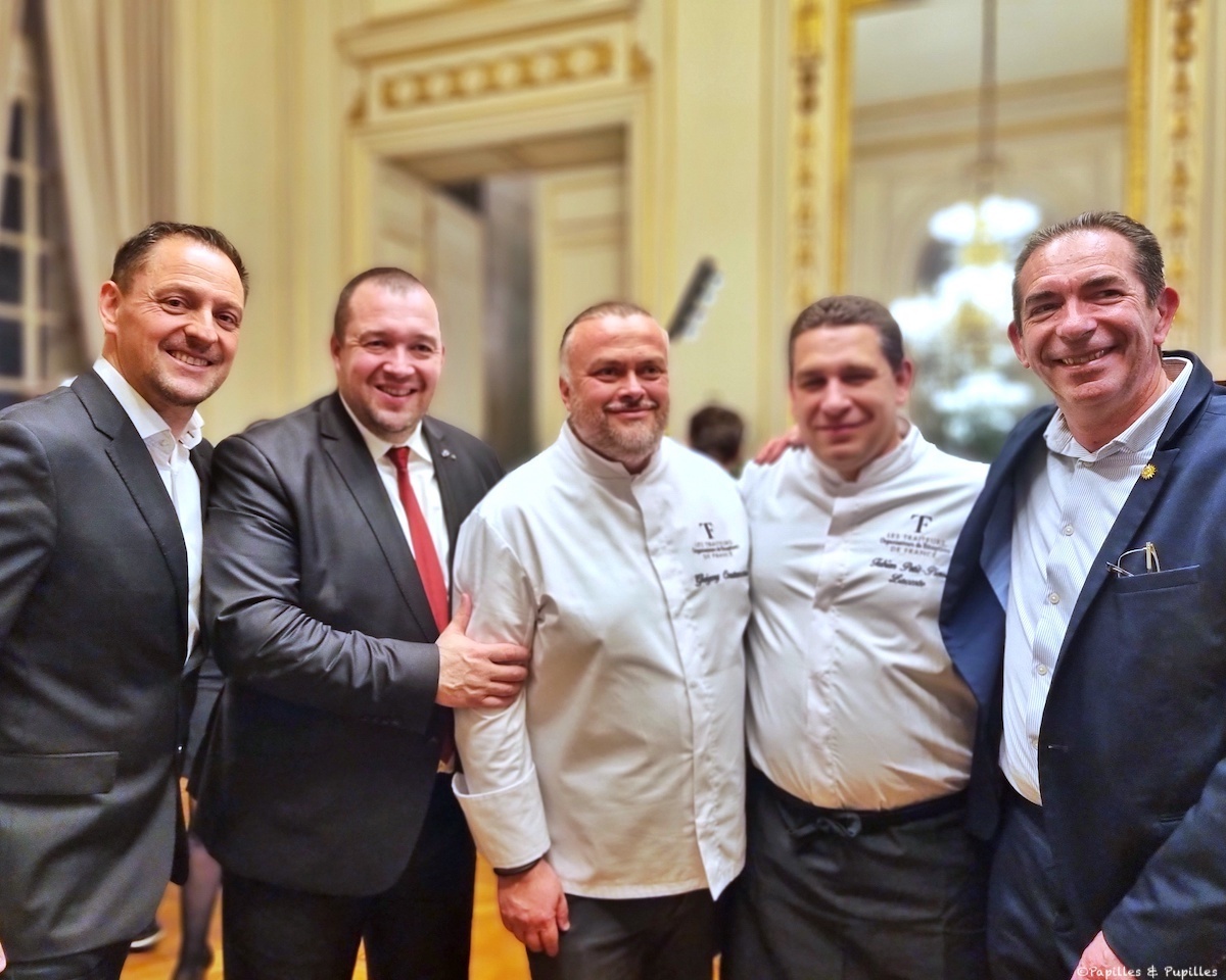 Mr François Adamski, Guillaume Gomez, Grégory Coutanceau, Fabien Petit-Pierre et Fabrice Prochasson