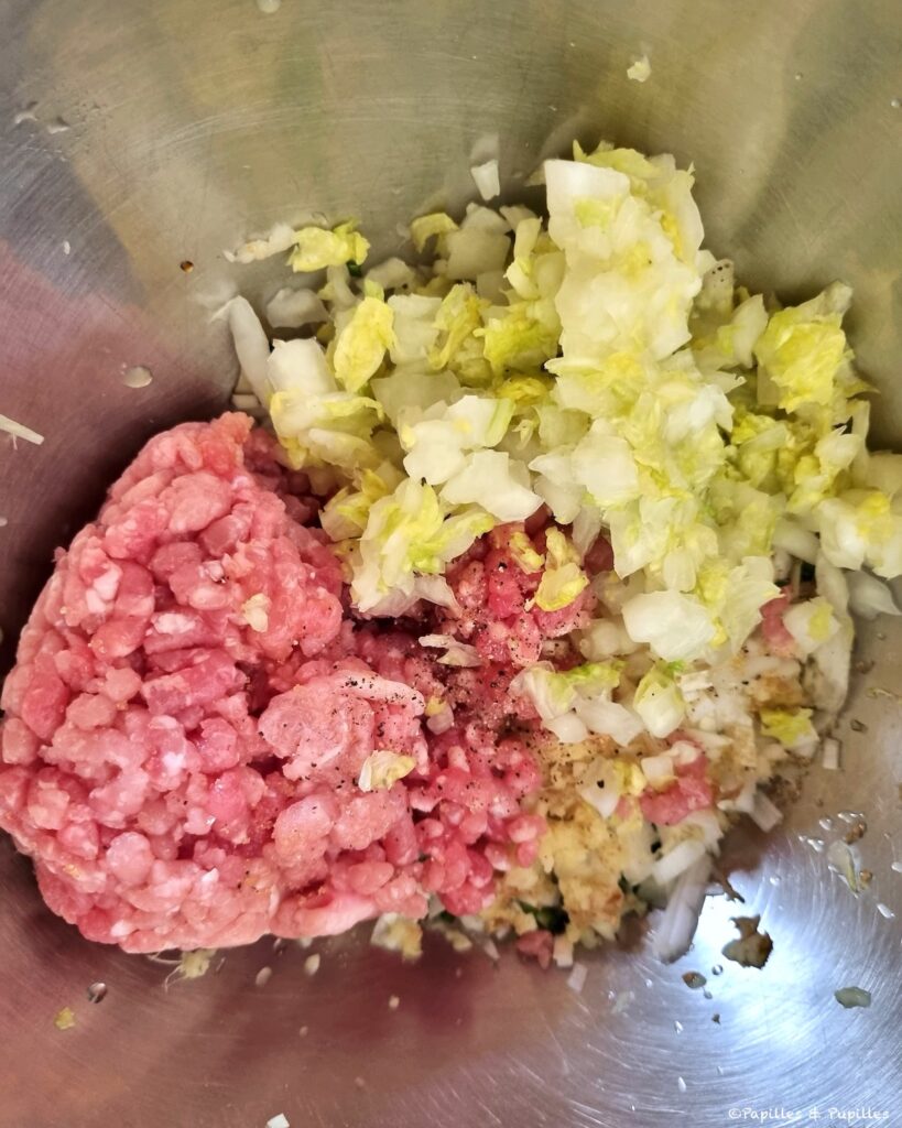 Préparation de la farce