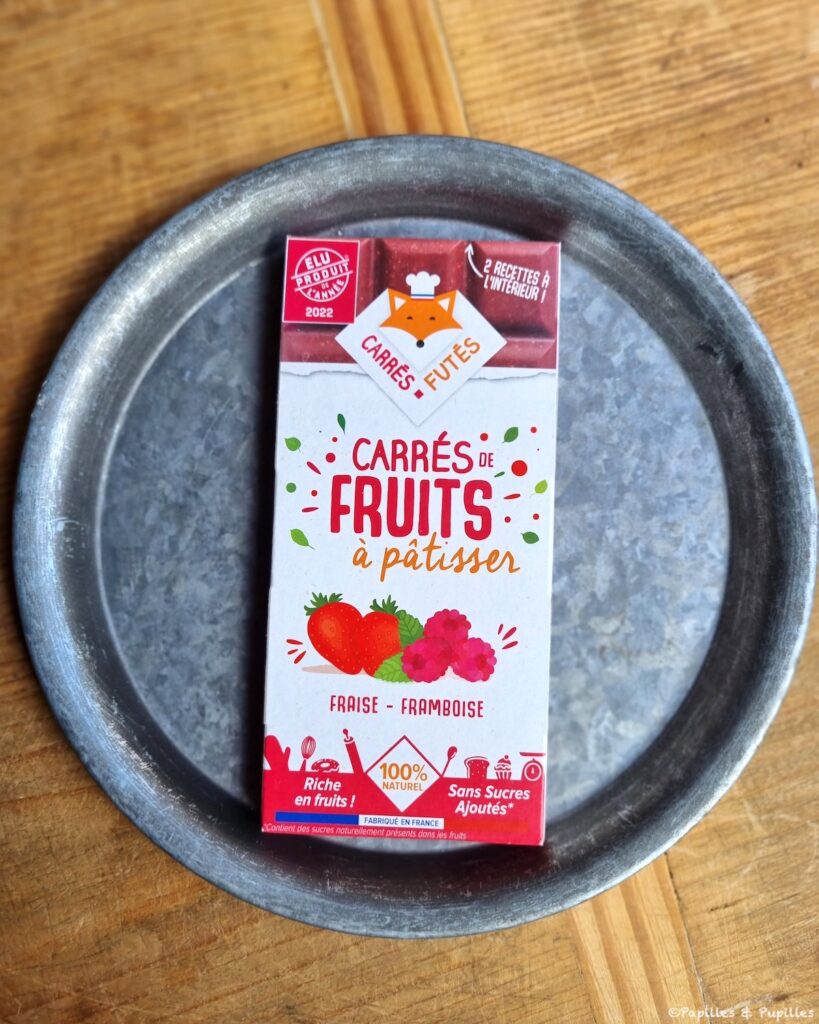 Carrés fruits à pâtisser