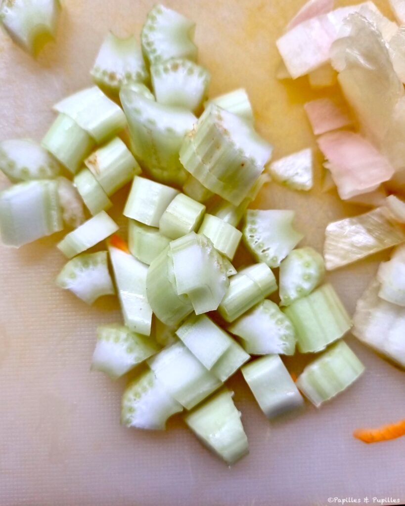 Dés de céleri