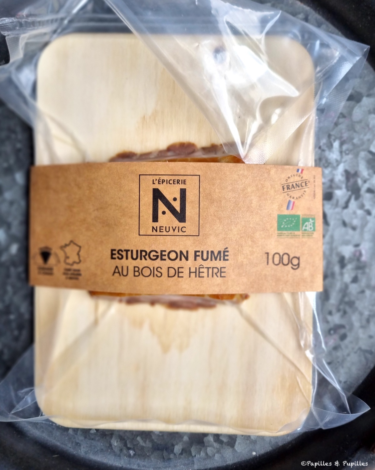 Esturgeon fumé au bois de hêtre