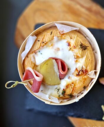 Brochettes jambon pommes de terre Chèvre d'Or