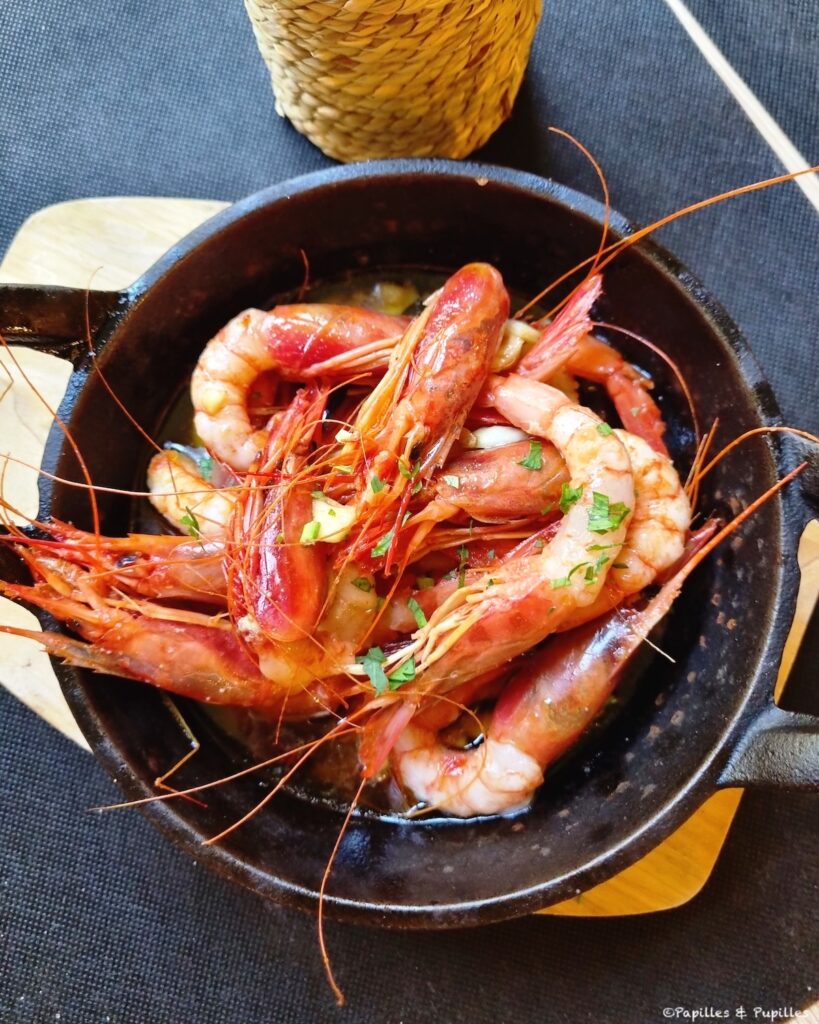 Gambas à l'ail