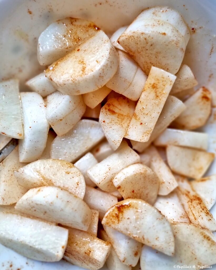 Navets assaisonnés