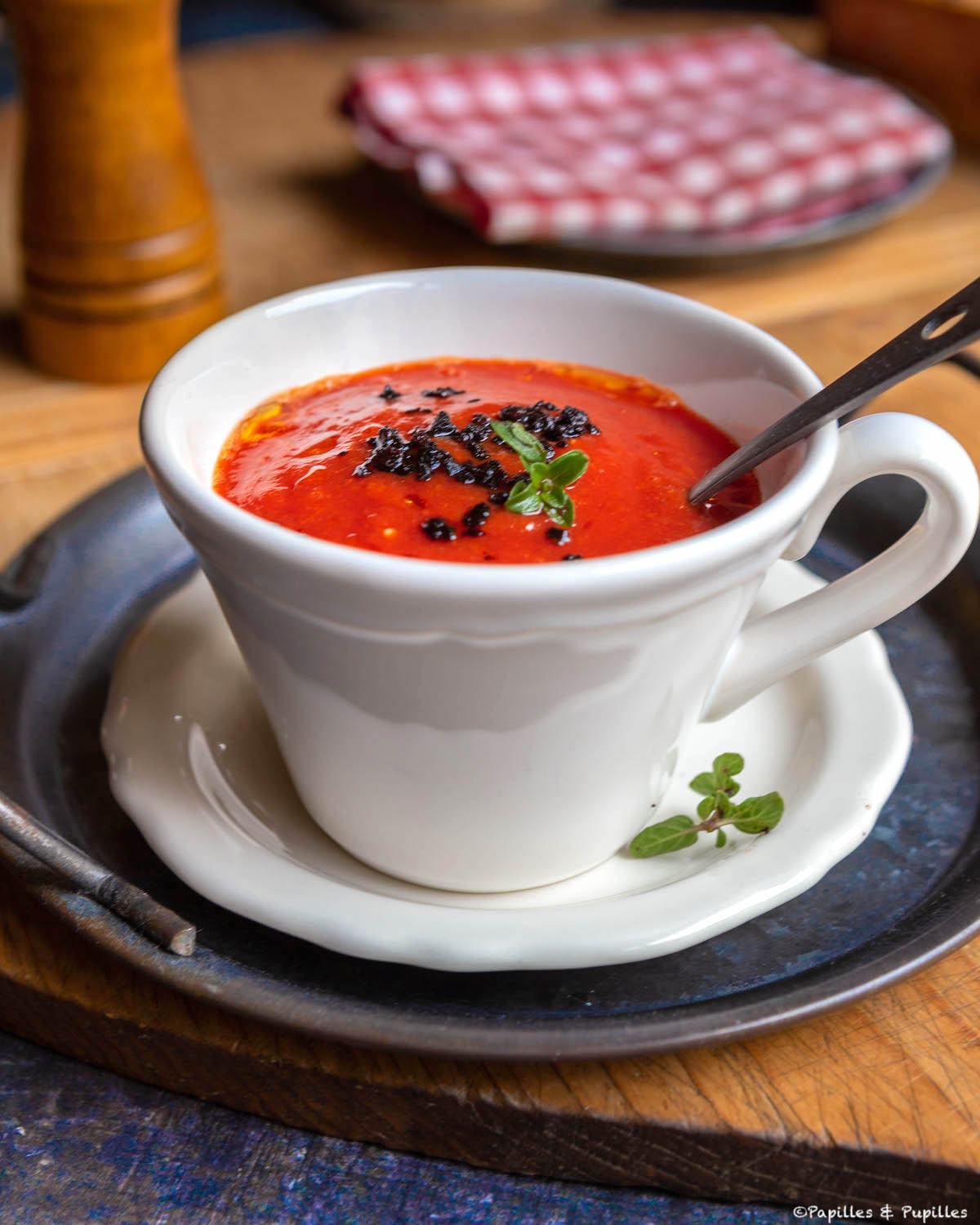 Soupe tomates poivrons