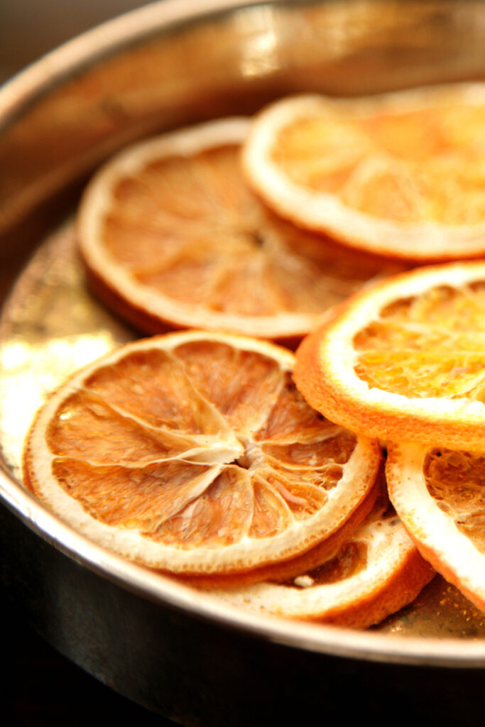 Tranches d'oranges séchées
