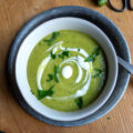 Velouté de courgettes, pommes de terre et persil