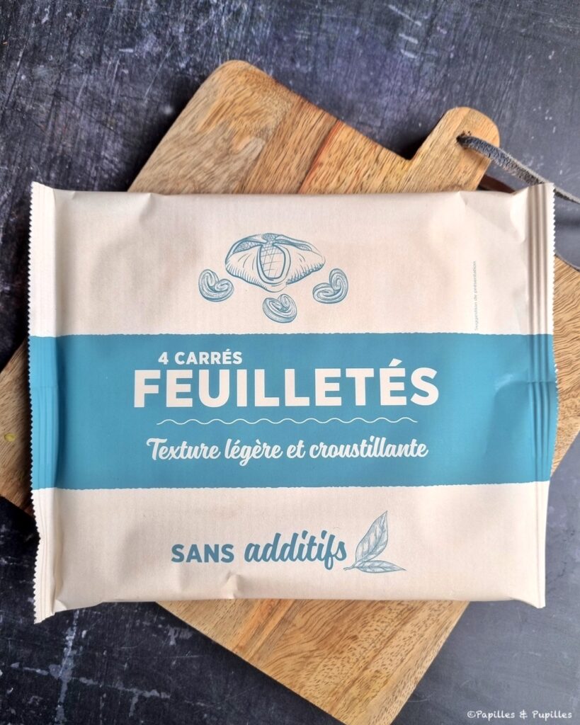 Carrés de pâte feuilletée