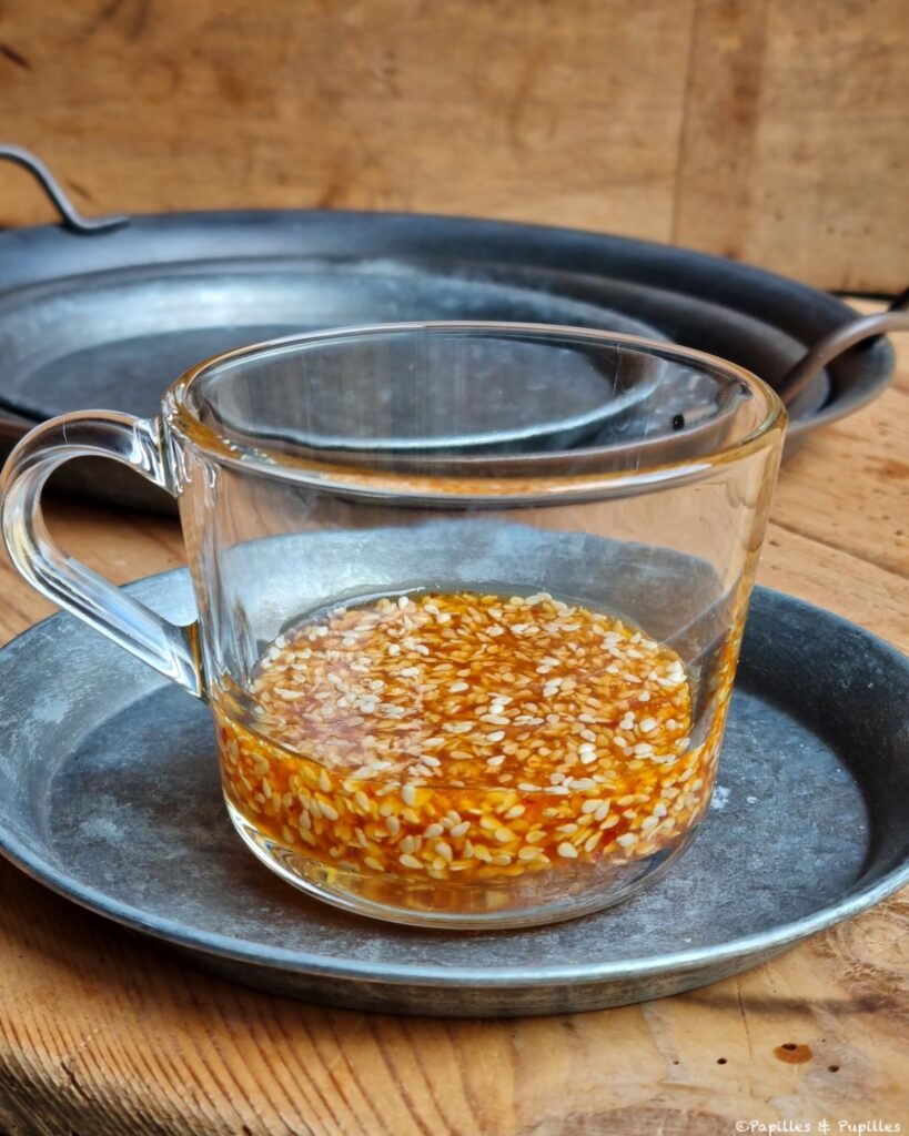 Préparation pour croûte de sésame