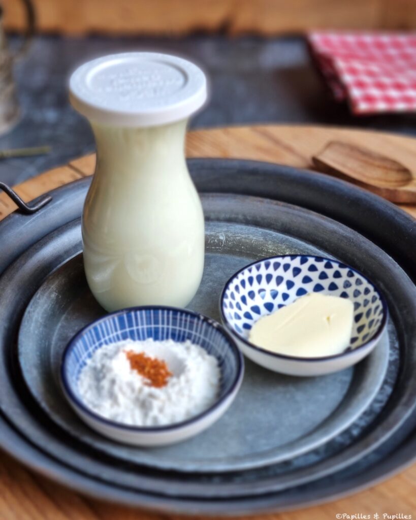 Ingrédients béchamel