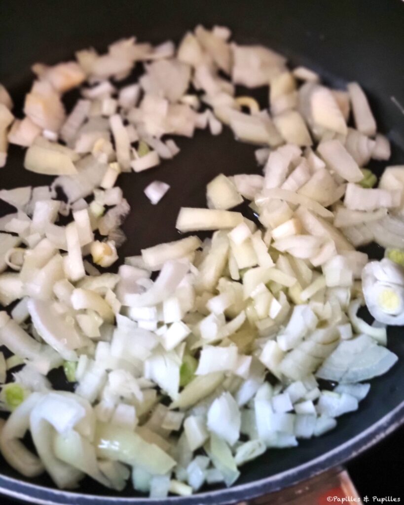 Cuisson de l'oignon