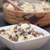 Risotto aux champignons des bois