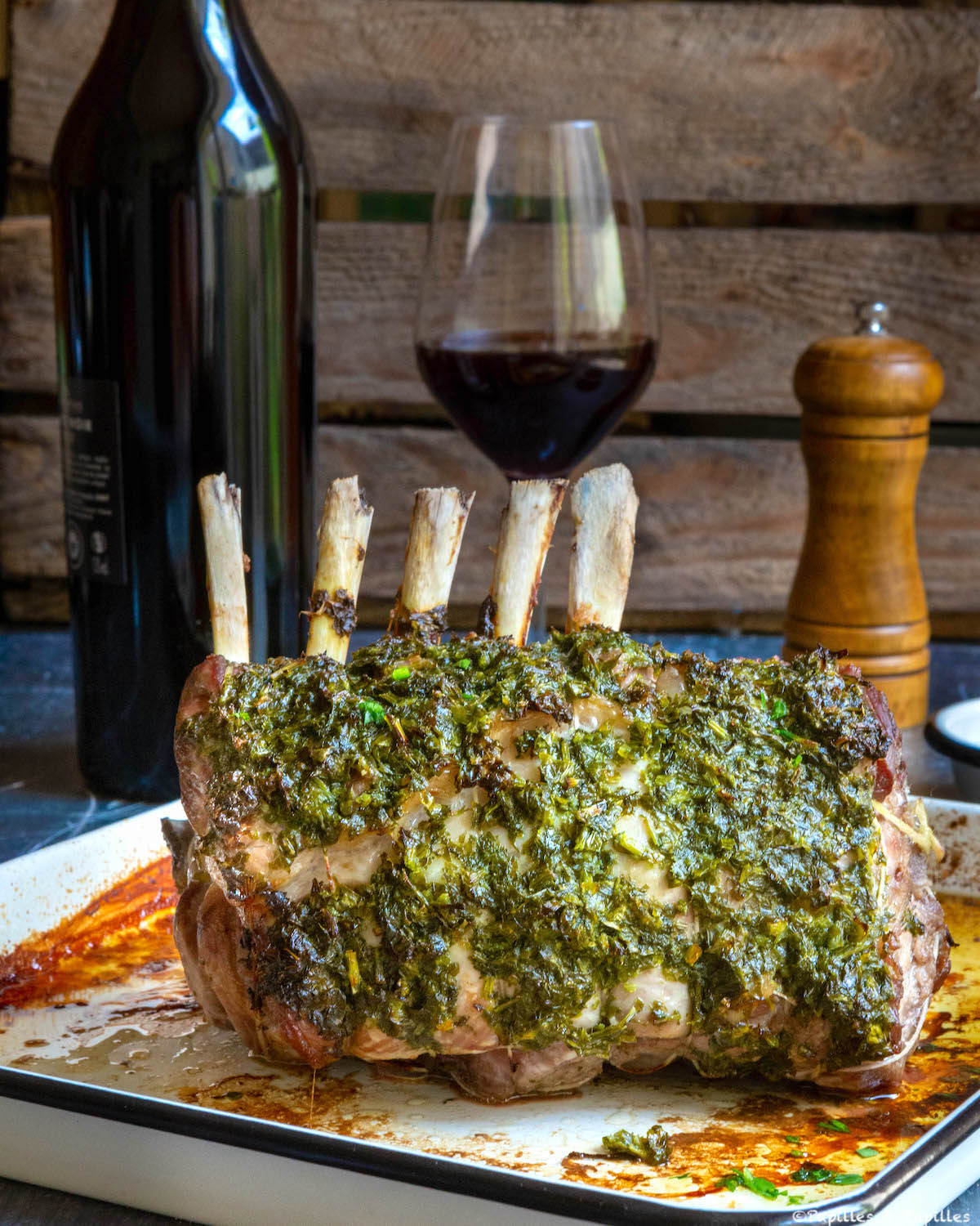 Carré d'agneau du Poitou-Charente IGP aux herbes ©Anne Lataillade