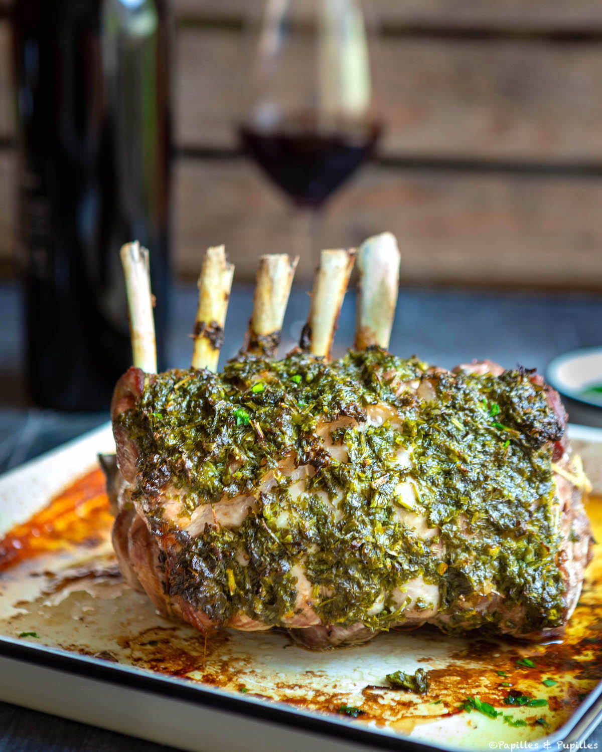 Carré d'agneau en croûte d'herbes
