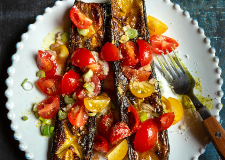 Courgettes et tomates cerises
