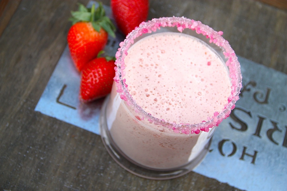 Milkshake saveur fraise