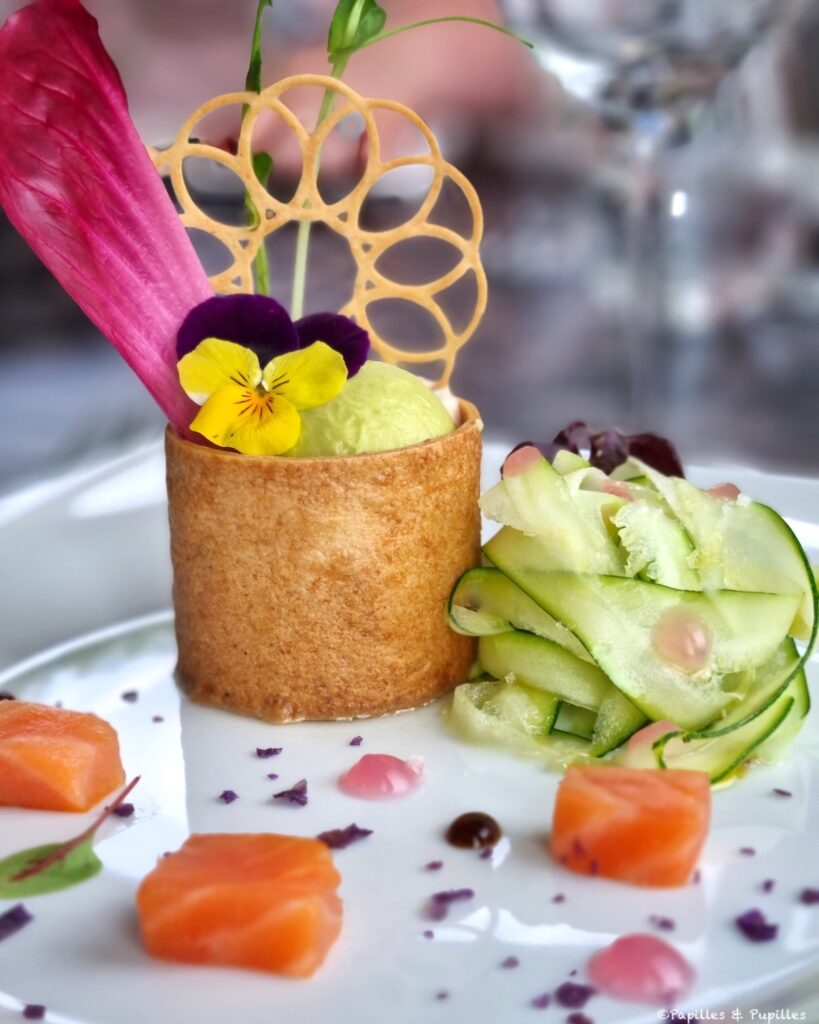 Crémeux de langoustine au saumon fumé