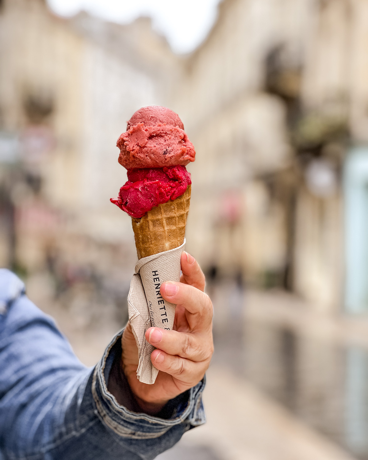 Glace rhubarbe piment miel