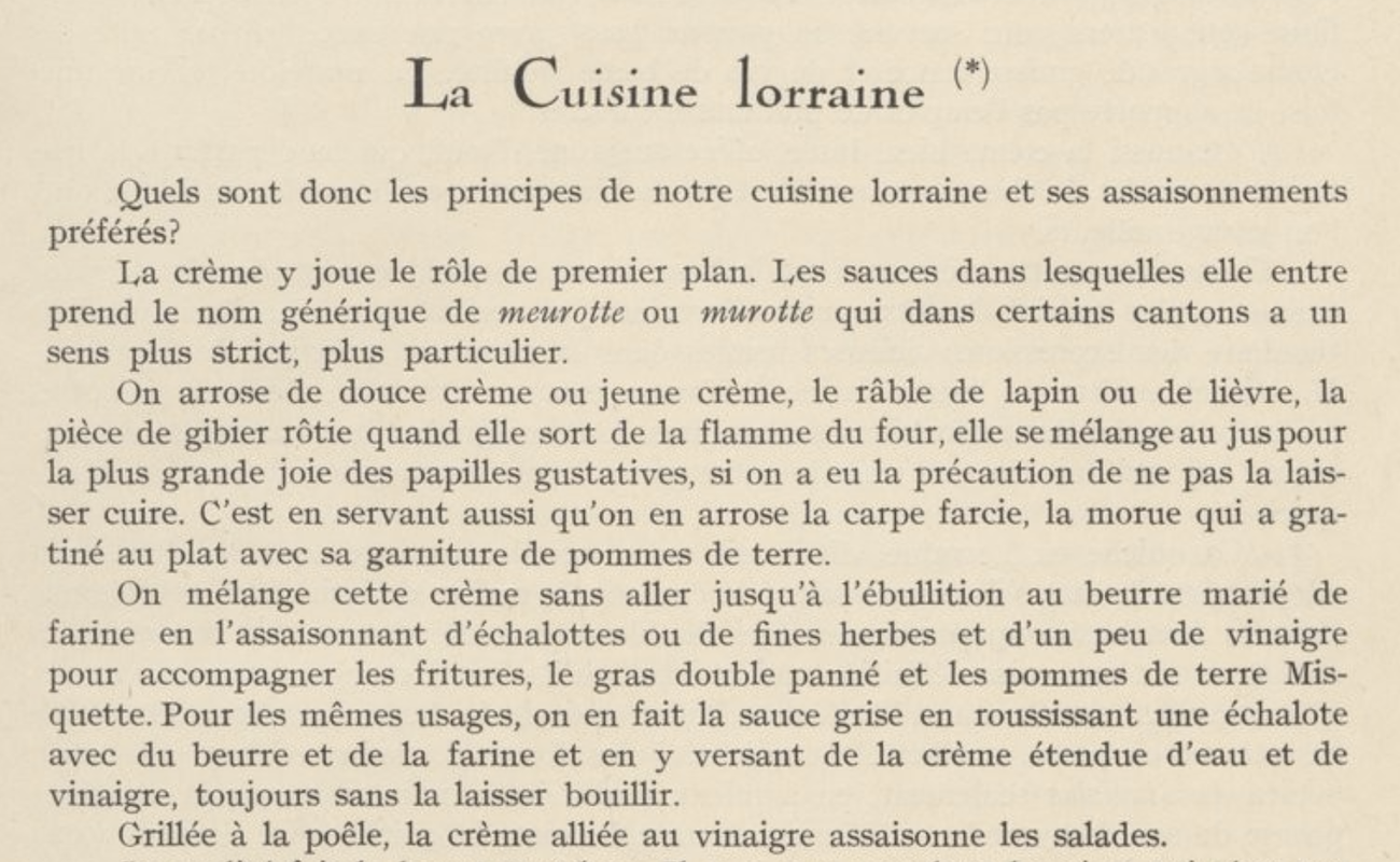 La Cuisine Lorraine