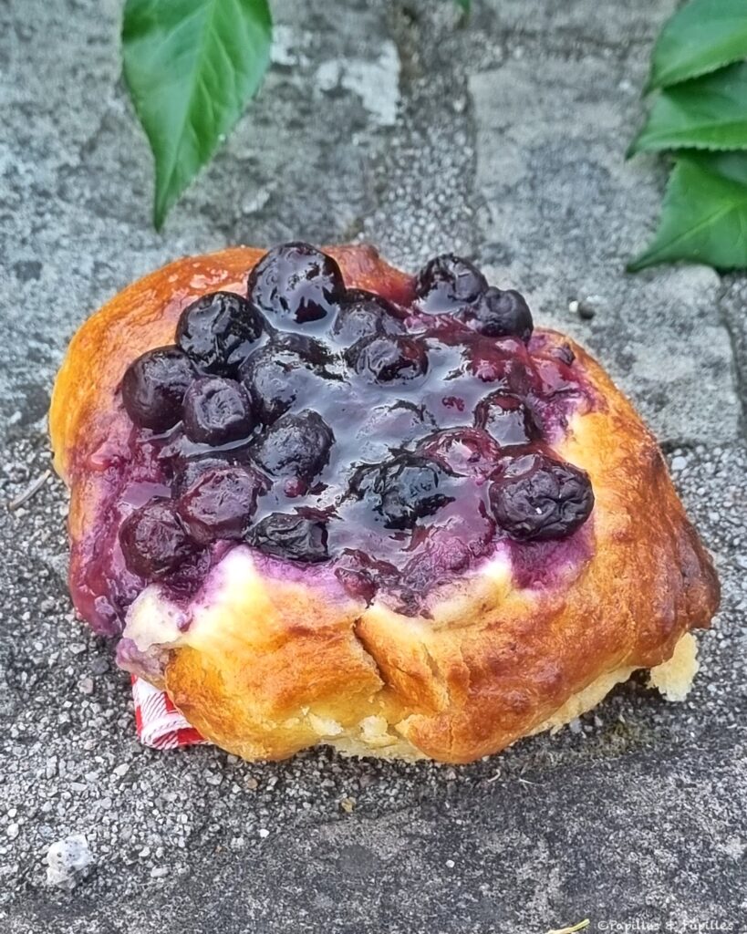 Tarte briochée aux brimbelles