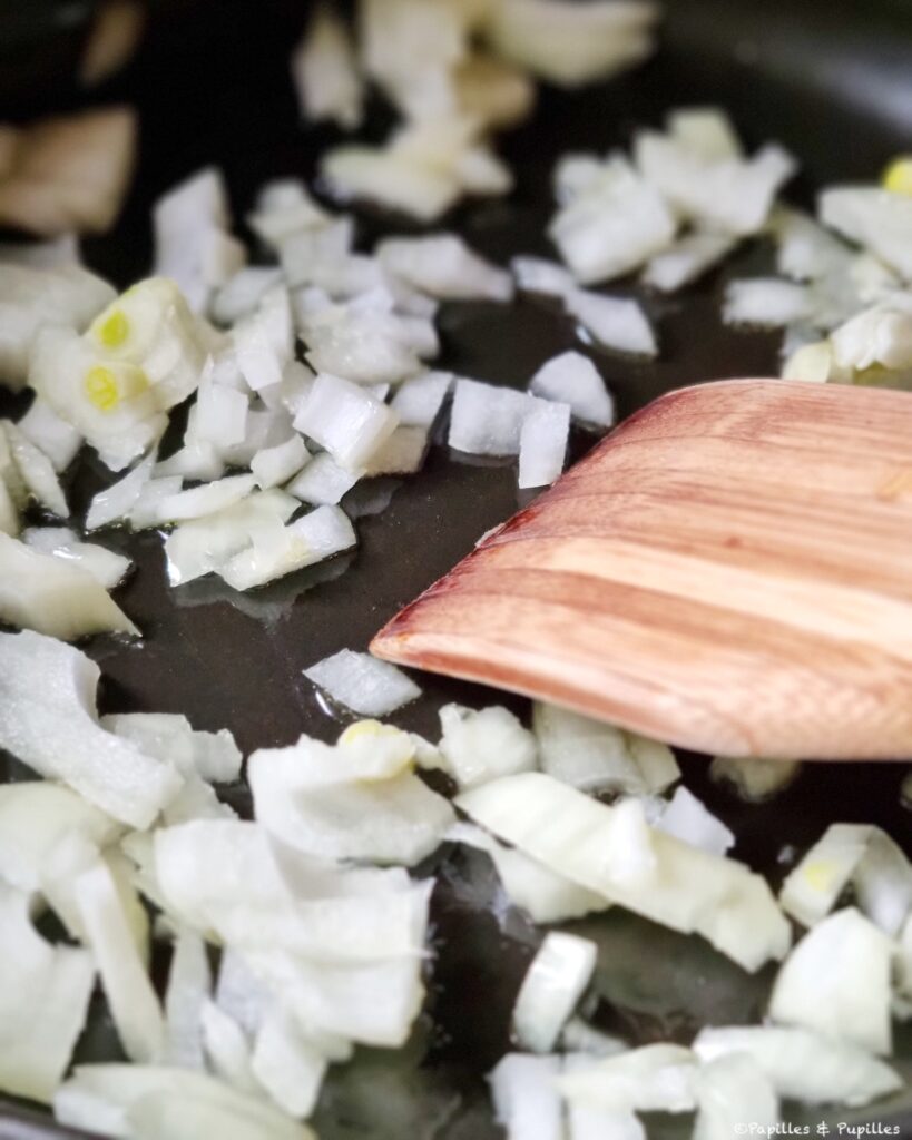 Oignons ciselés