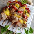 Brochettes de porc à l'ananas