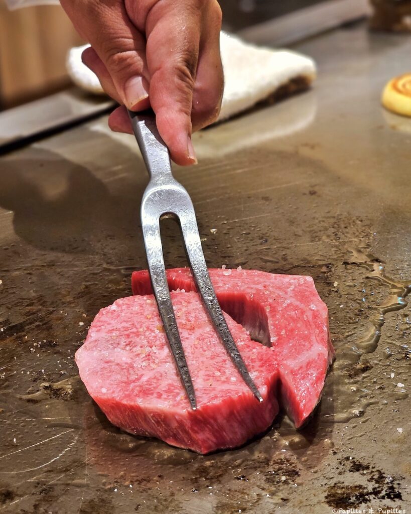 Cuisson du boeuf de Kobé