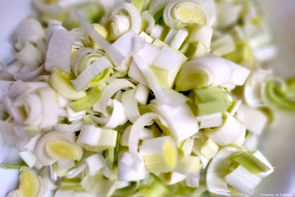 Poireaux tranchés