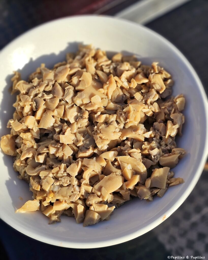 Champignons de Paris hachés