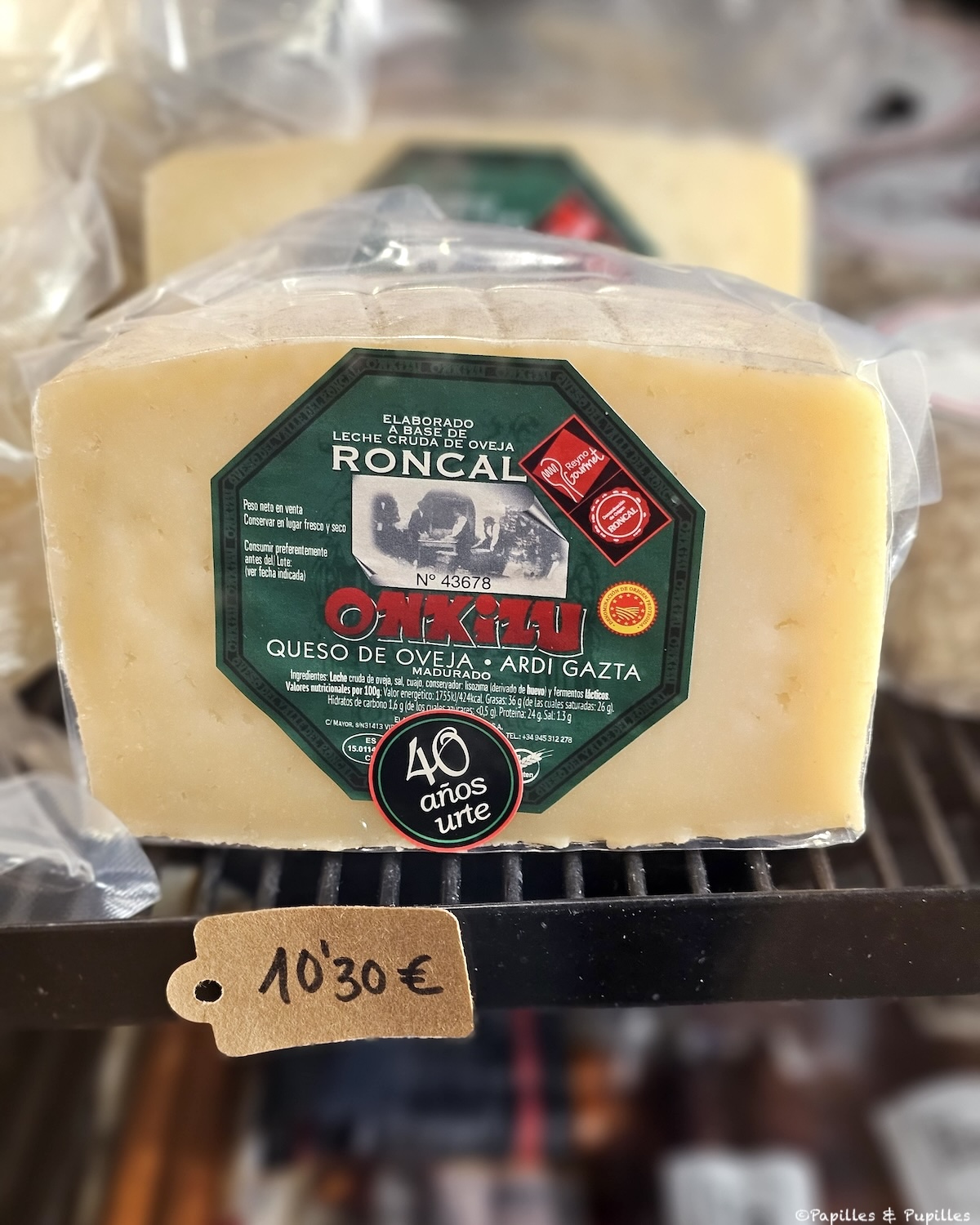 Roncal, fromage de brebis