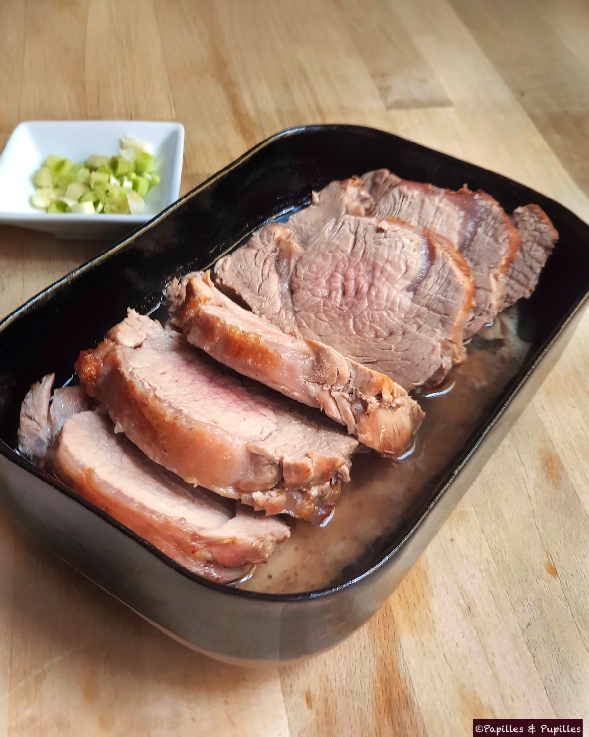 Rôti de veau au four tranché