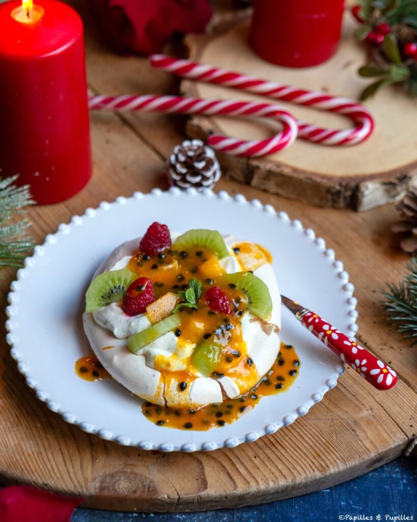 Pavlova kiwi passion framboises