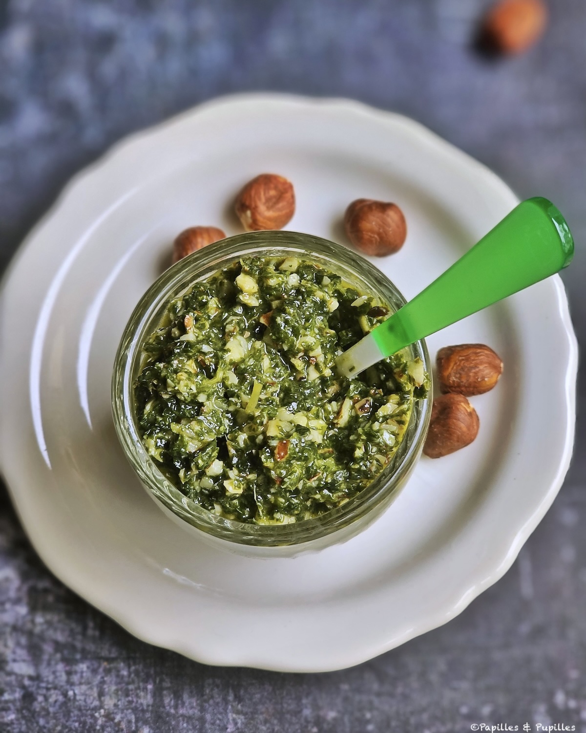 Pesto menthe noisettes