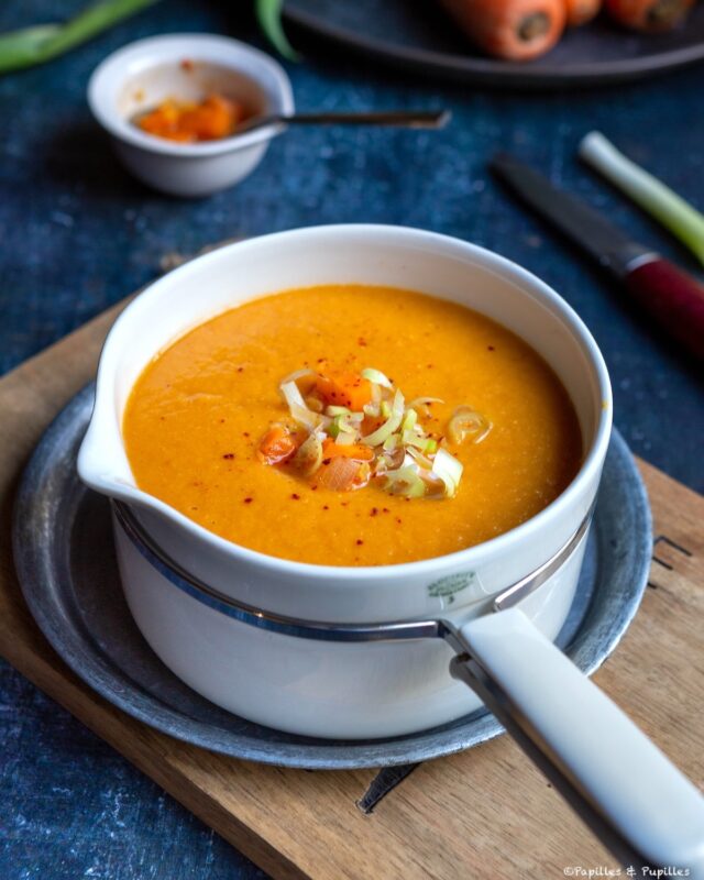 Velouté Carotte Lentille Corail