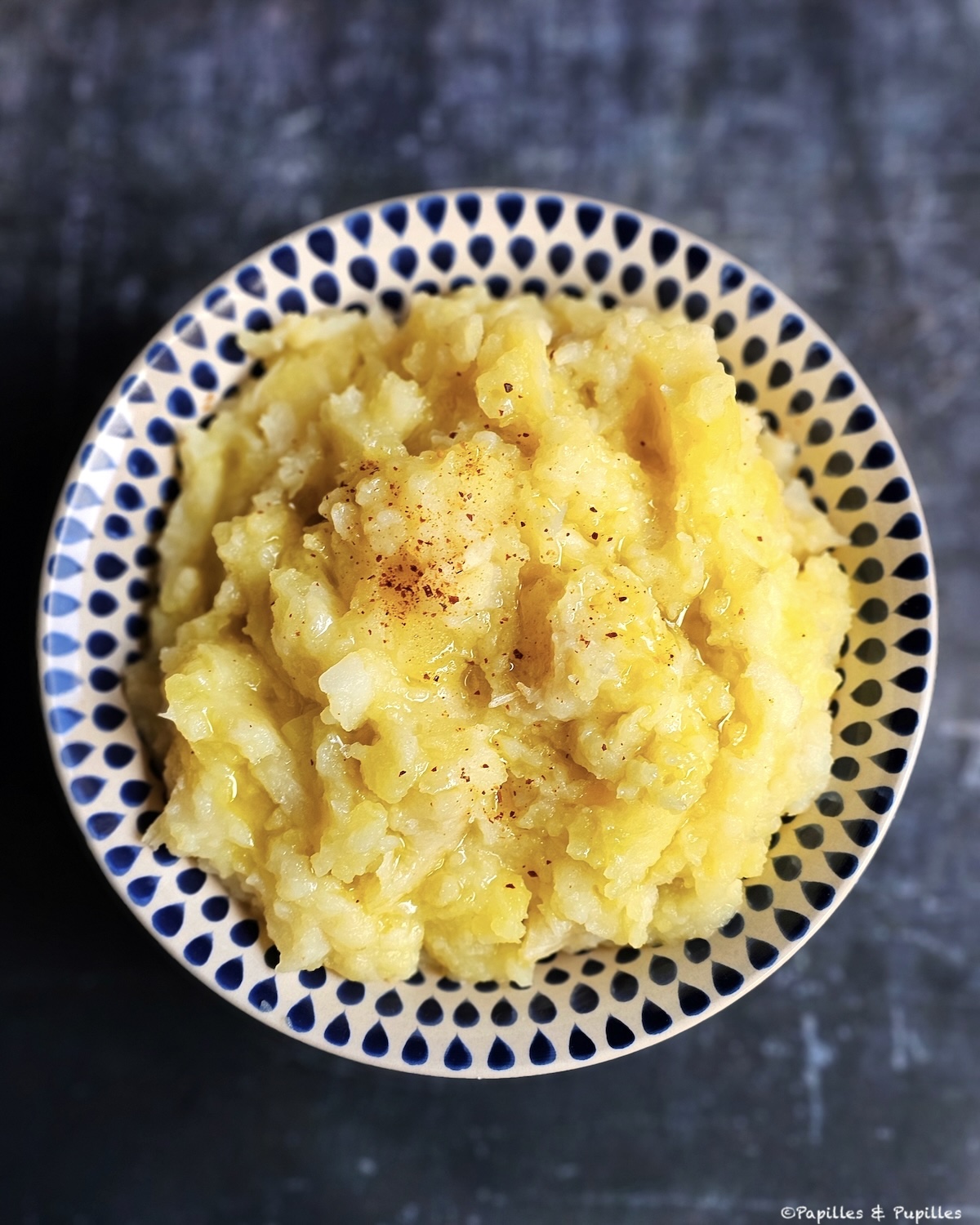 Ecrasée de pommes de terre et céleri