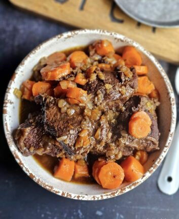 Joues de boeuf à la bière