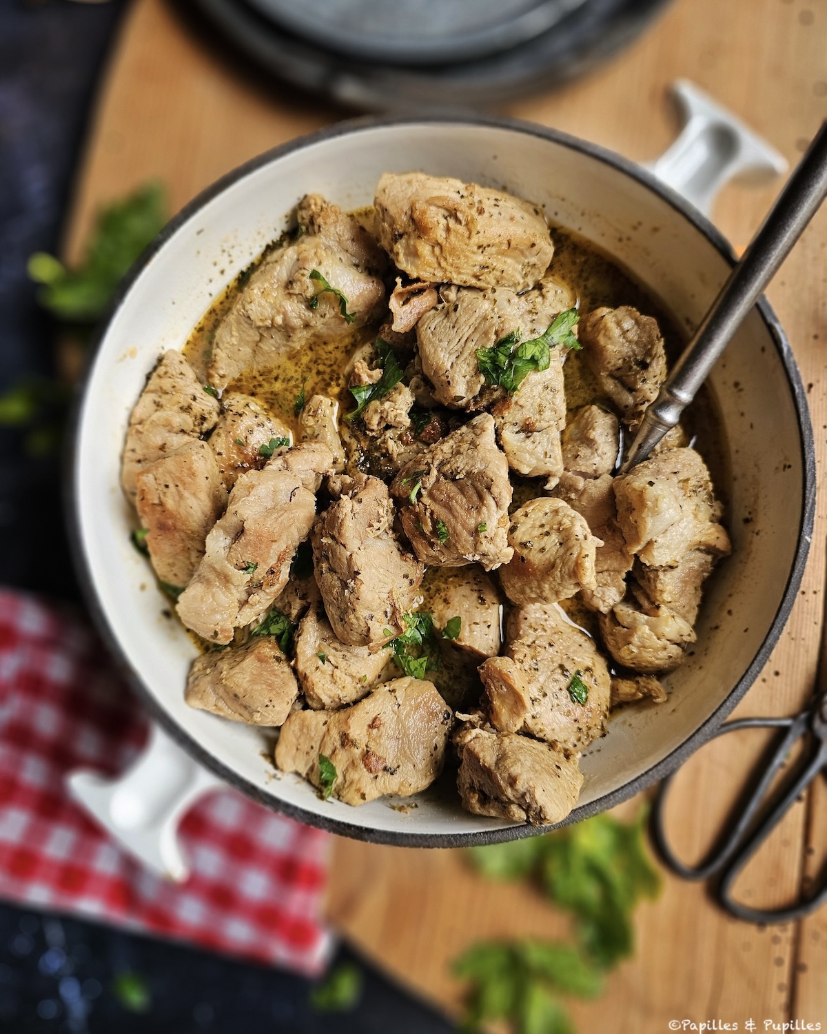 Sauté de porc en sauce à la Portugaise