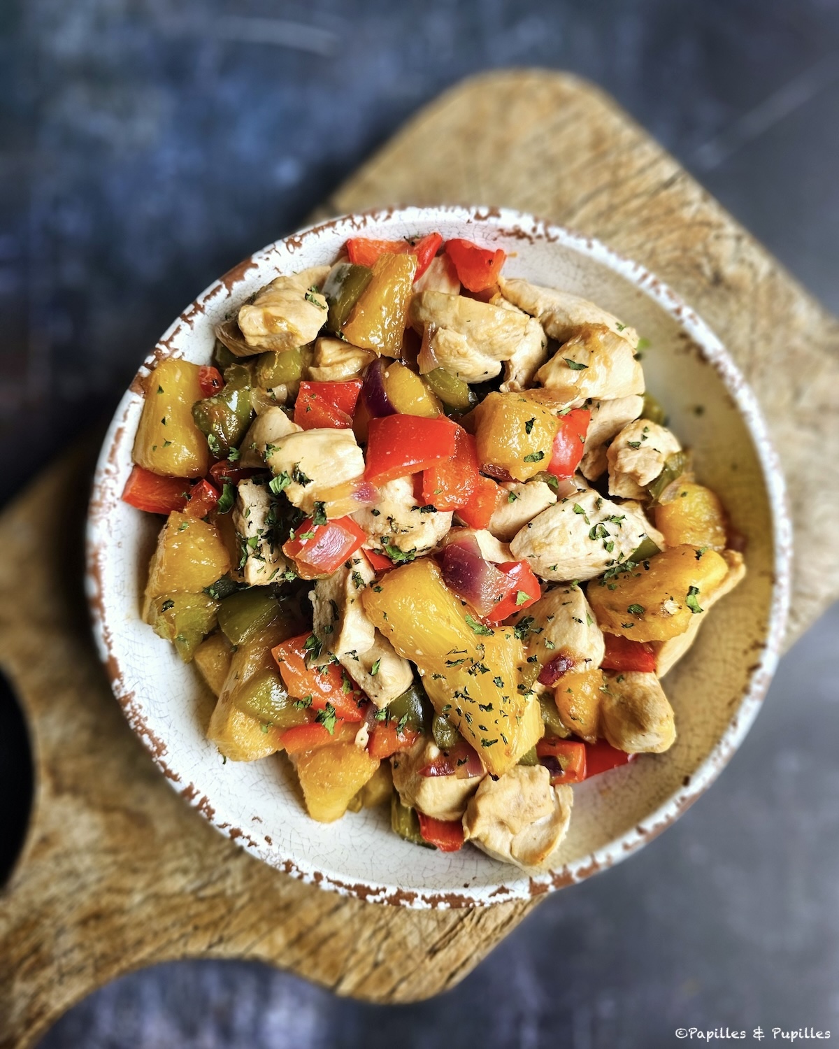 Escalopes de poulet à l'Hawaïenne