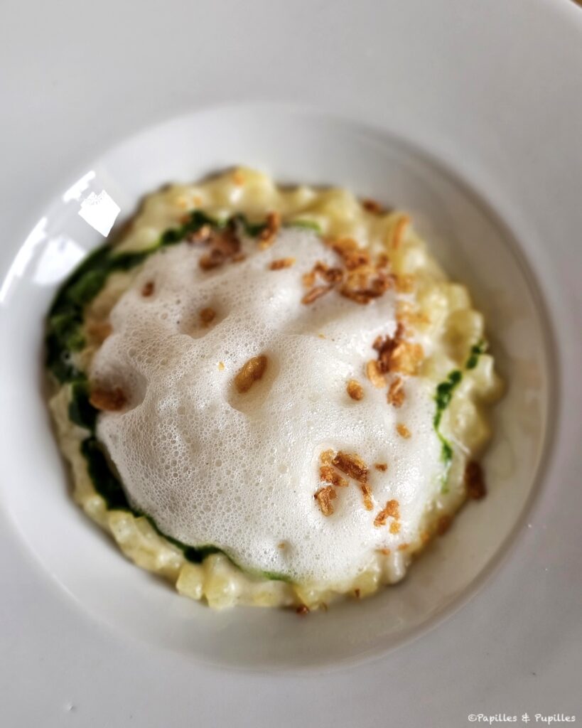 L'oeuf coulant pommes de terre et Parmesan