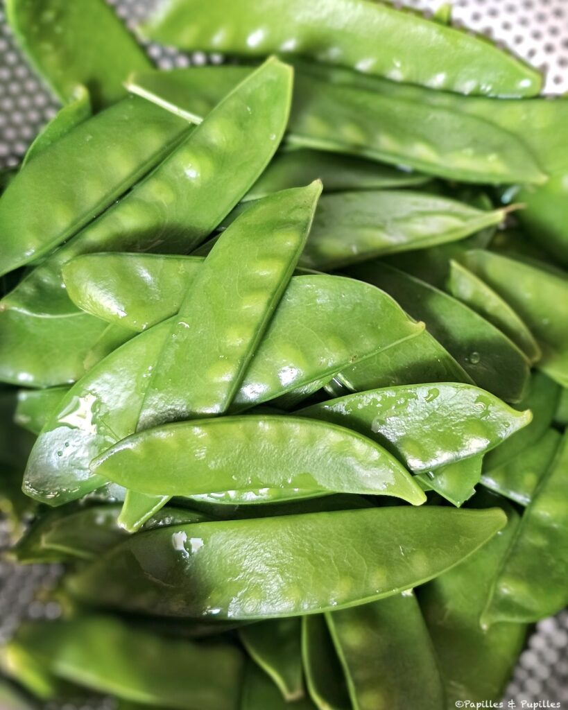 Pois gourmands égouttés
