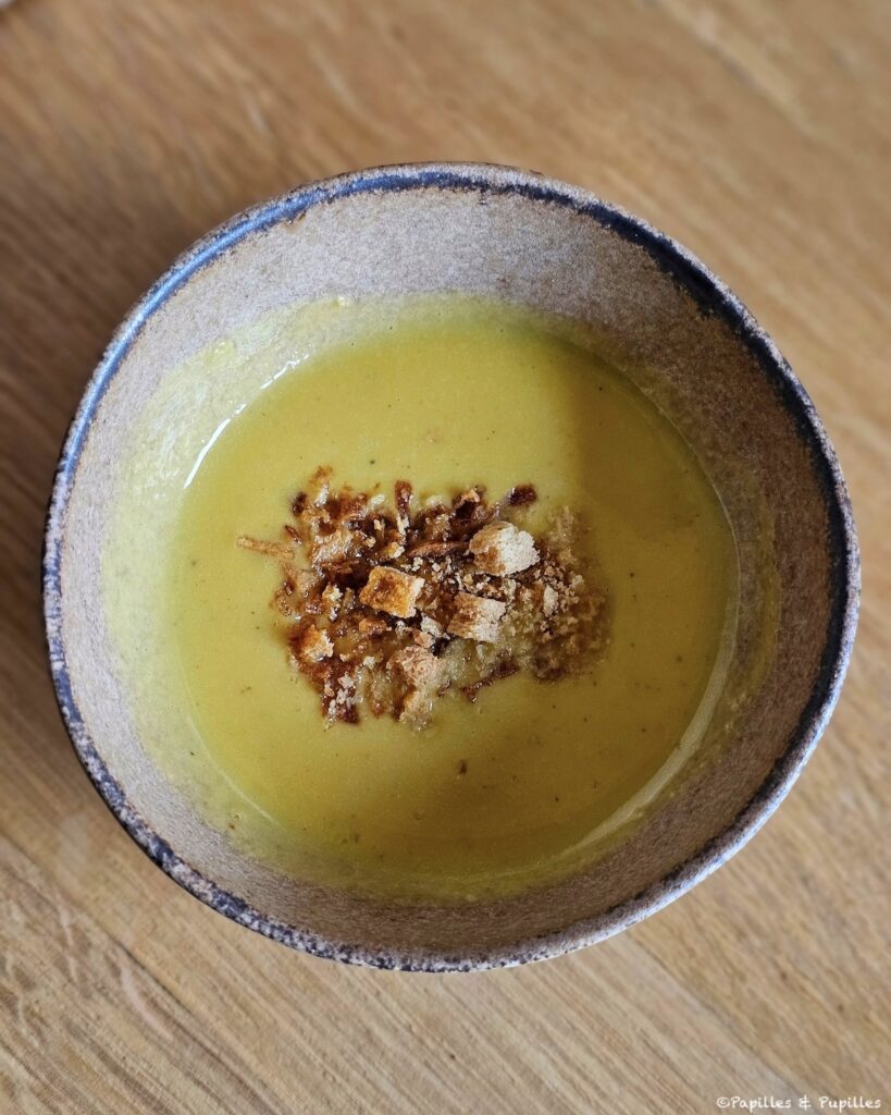 Velouté potimarron pois chiche