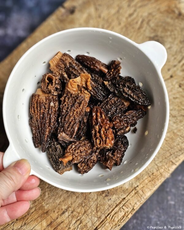 Morilles réhydratées