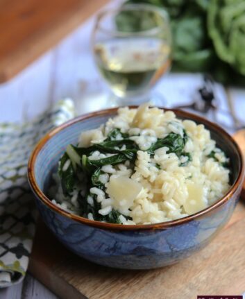 Risotto aux épinards et Parmesan