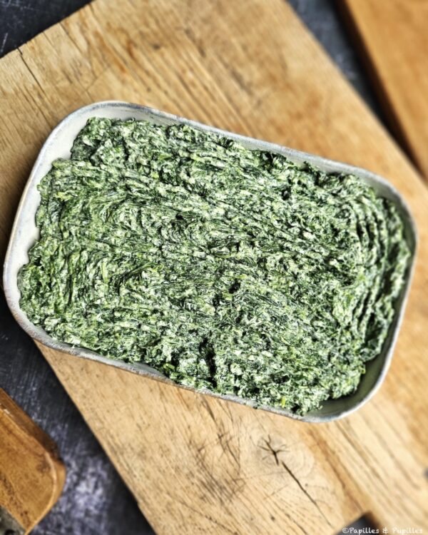 Déposez les épinards