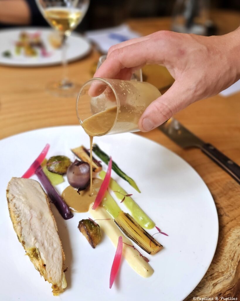 Suprême de poulet et sauce