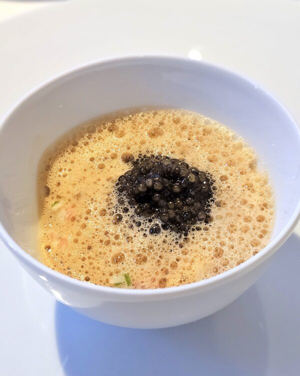 Araignée de mer et tourteau, émulsion de carapace et caviar