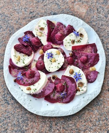 Carpaccio betterave mozzarella
