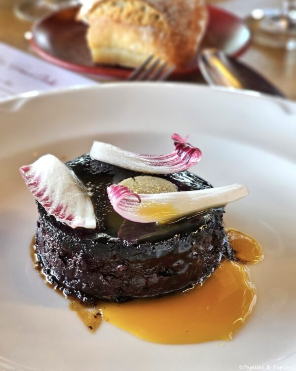 Royale de boudin noir, infusion passion café