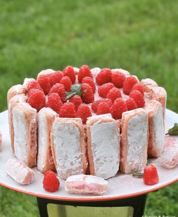 Charlotte aux framboises façon tiramisu