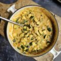 Courgettes au curry et lait de coco